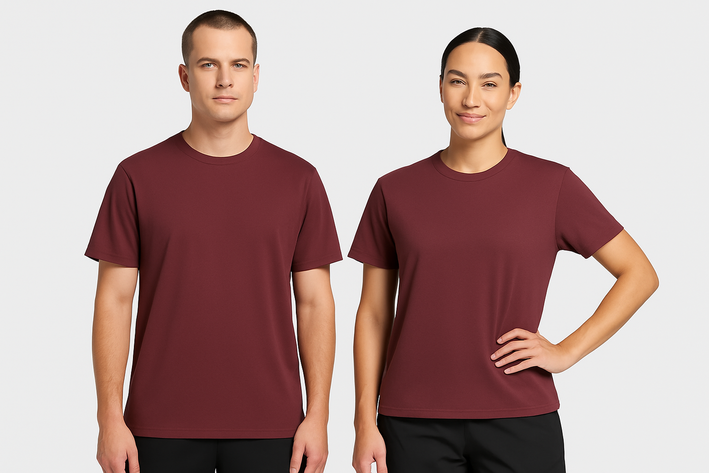 T-Shirt All Day Hybrid - Vino- Mujer