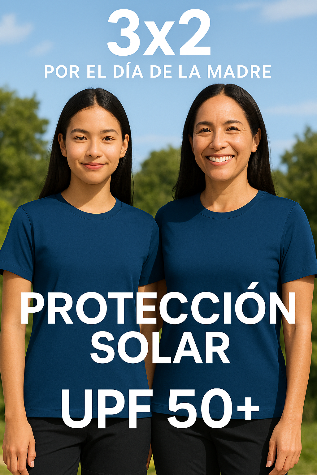 T-Shirt All Day Hybrid - Navi- Mujer
