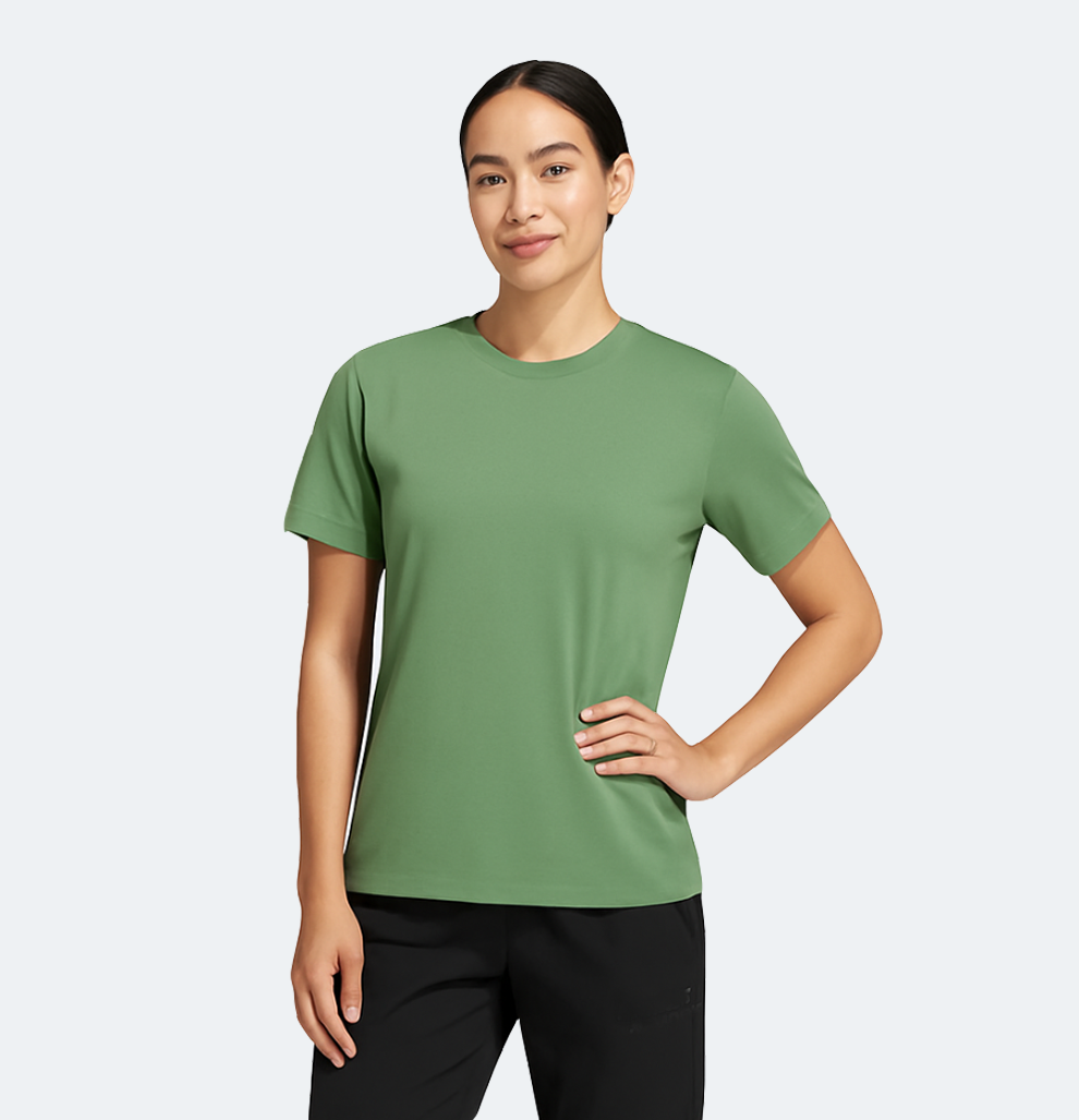 T-Shirt All Day Hybrid - Oliva- Mujer