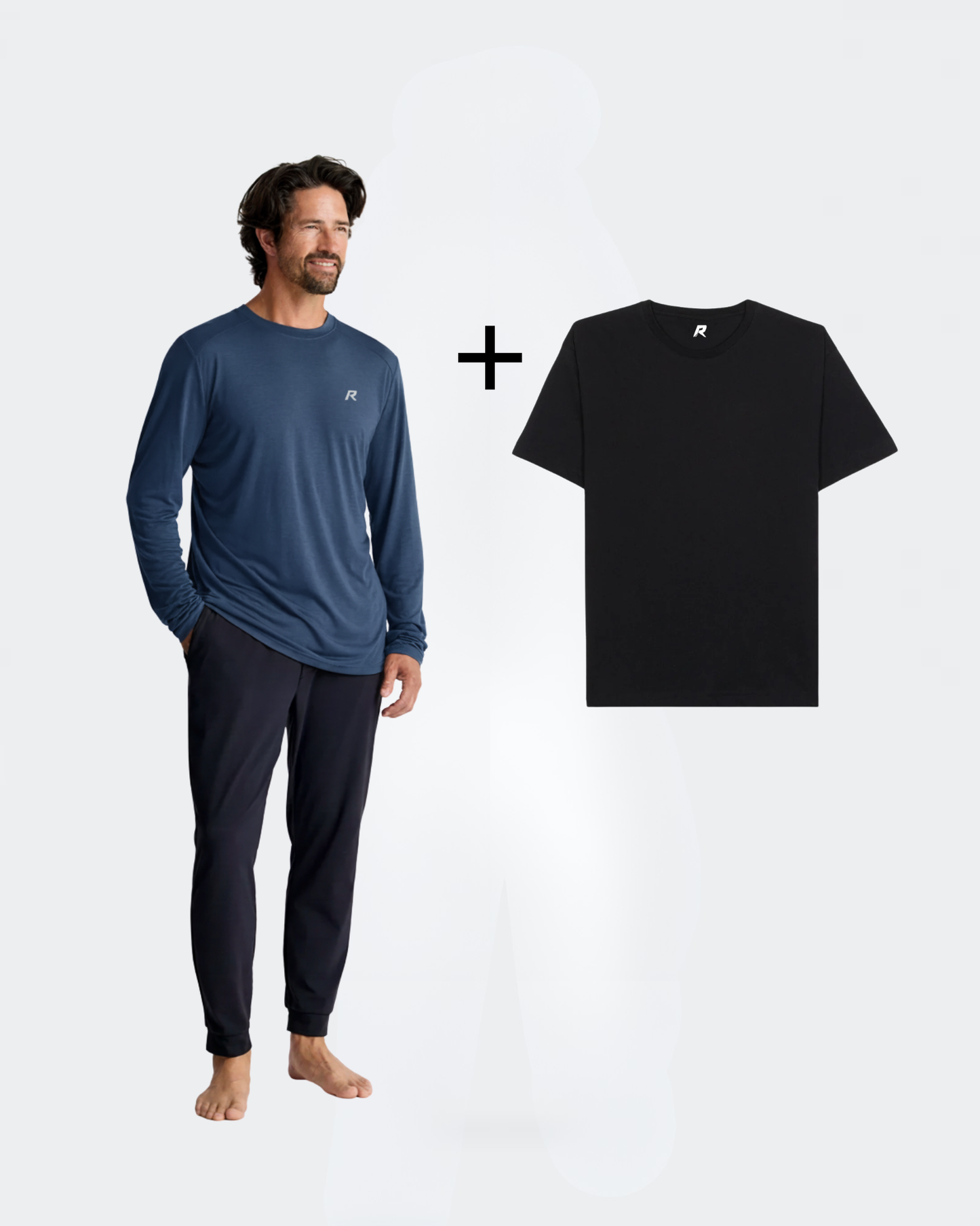 Bamboo Lightweight long Sleeve UPF50+ + T-Shirt Hybrid GRATIS