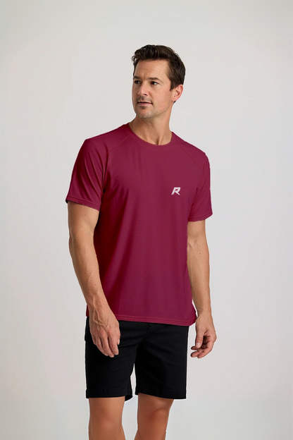 Bamboo Lightweight Short Sleeve UPF50+ Vino