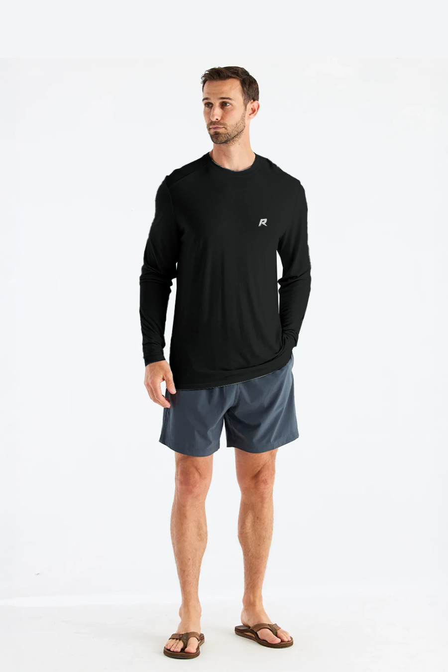 Bamboo Lightweight Long Sleeve UPF50+ Negro